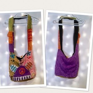 Patchwork hobo bag